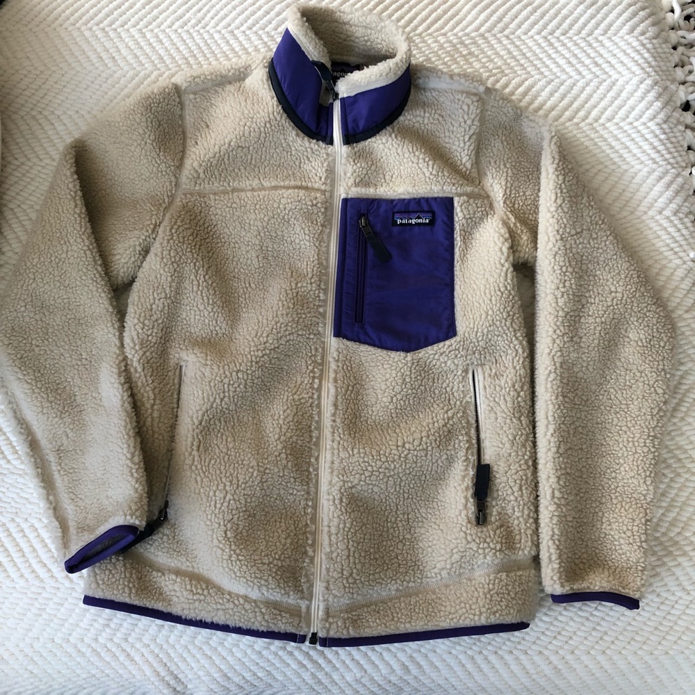 Patagonia fuzzy jacket! Super comfortable